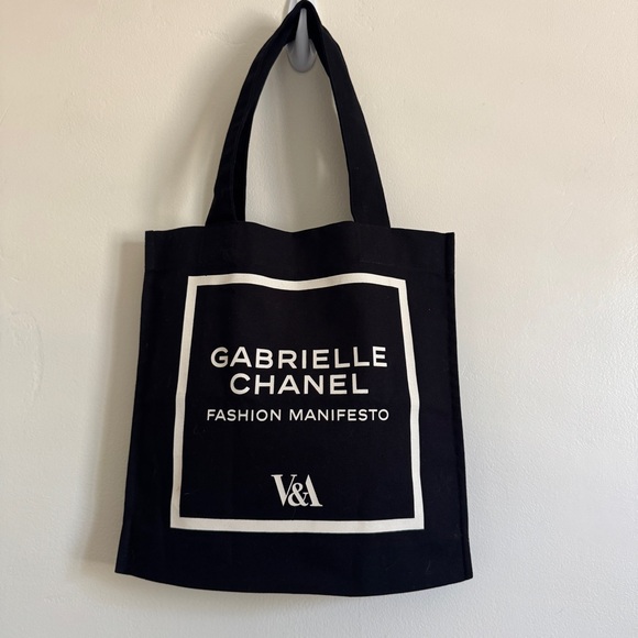 CHANEL Handbags - NEW Gabrielle CHANEL V&A Museum, Fashion Manifesto Exhibition Tote Bag, Black